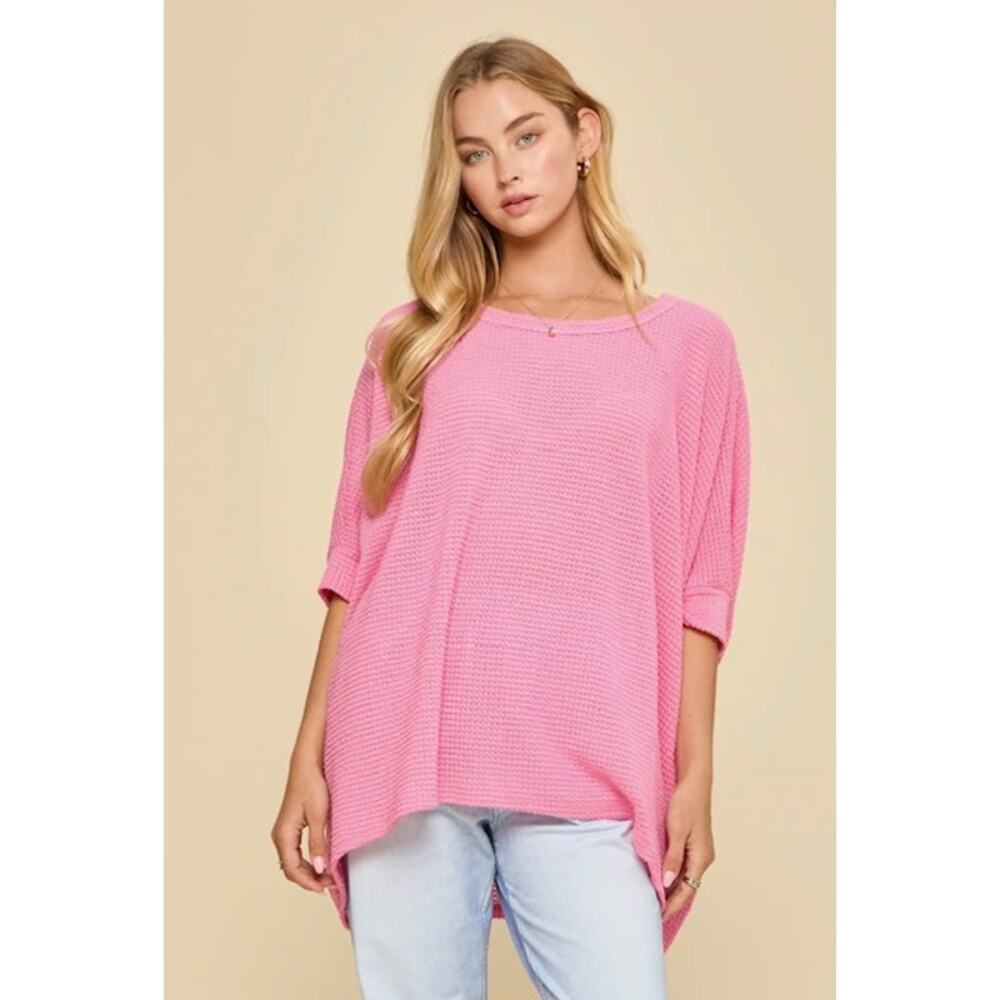 Andree by UNIT - Oversized Crochet Knit Top - S/M